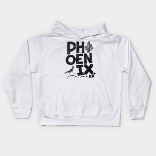 Phoenix Vintage Type Kids Hoodie